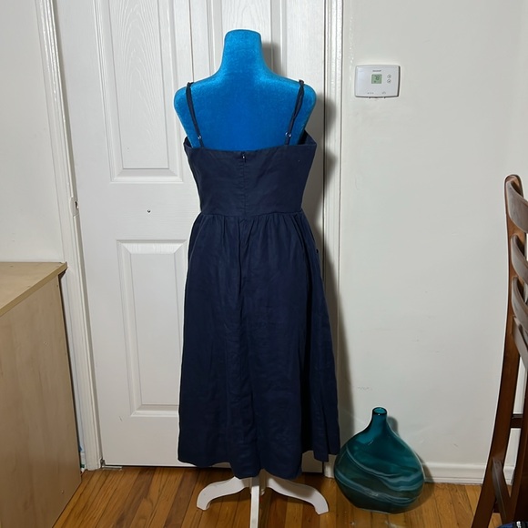 Reformation Linen Midi Dress Women’s 8 - Picture 7 of 10